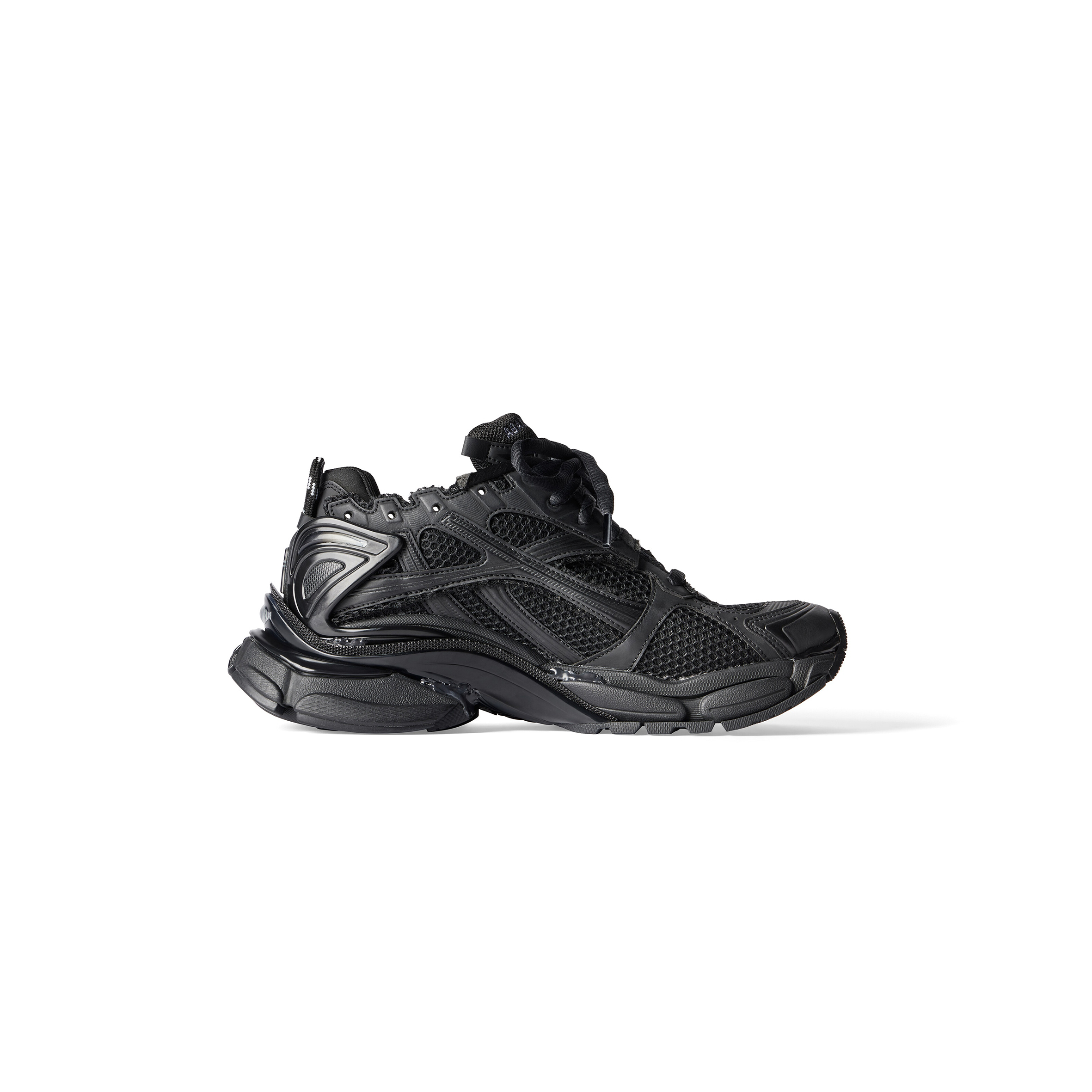 BALENCIAGA MEN'S RUNNER SNEAKER IN BLACK 772774W3RBT1000 BALENCIAGA MEN'S RUNNER SNEAKER IN BLACK 772774W3RBT1000